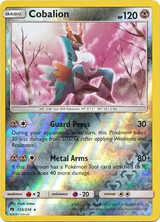 Cobalion 129/214 (SM - Lost Thunder)  - Reverse Holofoil | Good Games Adelaide SA