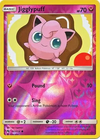 Jigglypuff 133/214 (SM - Lost Thunder)  - Reverse Holofoil | Good Games Adelaide SA