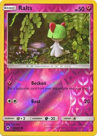 Ralts 139/214 (SM - Lost Thunder)  - Reverse Holofoil | Good Games Adelaide SA