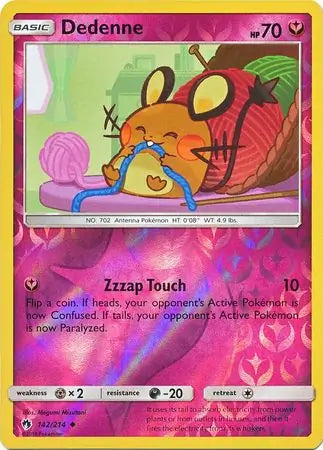 Dedenne 142/214 (SM - Lost Thunder)  - Reverse Holofoil | Good Games Adelaide SA