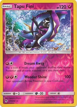 Tapu Fini 151/214 (SM - Lost Thunder)  - Reverse Holofoil | Good Games Adelaide SA