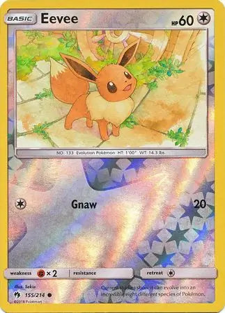 Eevee 155/214 (SM - Lost Thunder)  - Reverse Holofoil | Good Games Adelaide SA