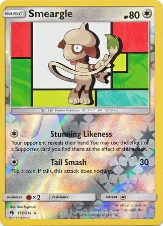 Smeargle 157/214 (SM - Lost Thunder)  - Reverse Holofoil | Good Games Adelaide SA