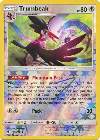 Trumbeak 165/214 (SM - Lost Thunder)  - Reverse Holofoil | Good Games Adelaide SA