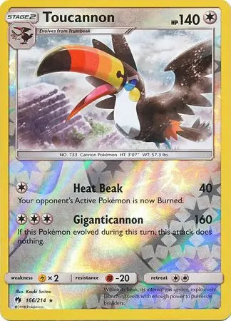Toucannon 166/214 (SM - Lost Thunder)  - Reverse Holofoil | Good Games Adelaide SA