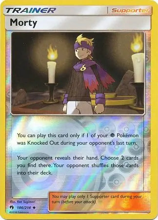 Morty 186/214 (SM - Lost Thunder)  - Reverse Holofoil | Good Games Adelaide SA