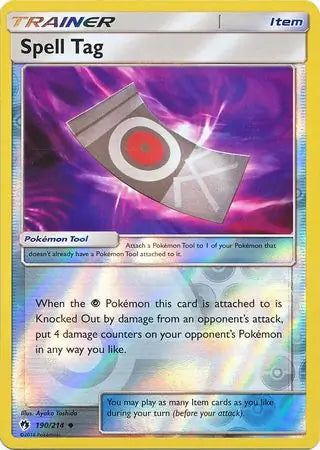 Spell Tag 190/214 (SM - Lost Thunder)  - Reverse Holofoil | Good Games Adelaide SA