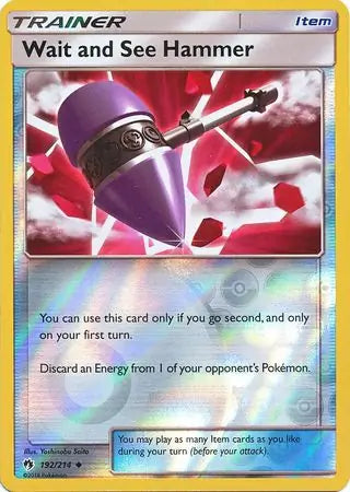 Wait and See Hammer 192/214 (SM - Lost Thunder)  - Reverse Holofoil | Good Games Adelaide SA