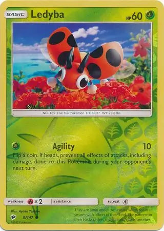 Ledyba 9/147 (SM - Burning Shadows)  - Reverse Holofoil | Good Games Adelaide SA