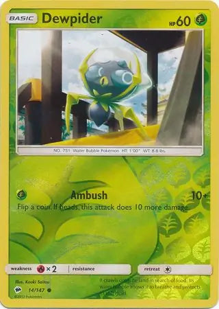 Dewpider 14/147 (SM - Burning Shadows)  - Reverse Holofoil | Good Games Adelaide SA