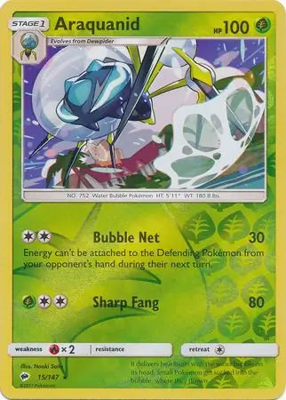 Araquanid 15/147 (SM - Burning Shadows)  - Reverse Holofoil | Good Games Adelaide SA