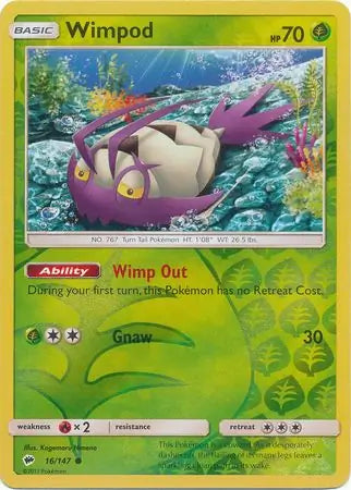Wimpod 16/147 (SM - Burning Shadows)  - Reverse Holofoil | Good Games Adelaide SA