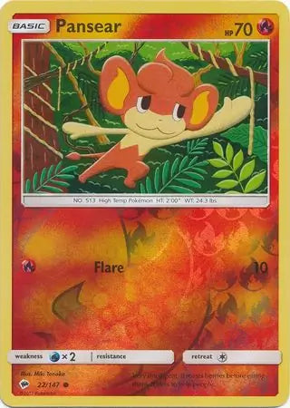 Pansear 22/147 (SM - Burning Shadows)  - Reverse Holofoil | Good Games Adelaide SA