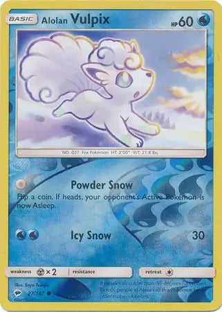 Alolan Vulpix 27/147 (SM - Burning Shadows)  - Reverse Holofoil | Good Games Adelaide SA