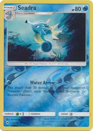 Seadra 30/147 (SM - Burning Shadows)  - Reverse Holofoil | Good Games Adelaide SA