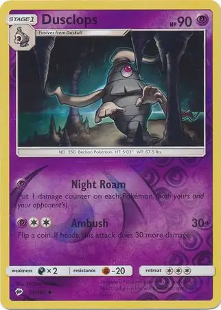 Dusclops 52/147 (SM - Burning Shadows)  - Reverse Holofoil | Good Games Adelaide SA