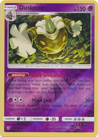 Dusknoir 53/147 (SM - Burning Shadows)  - Reverse Holofoil | Good Games Adelaide SA