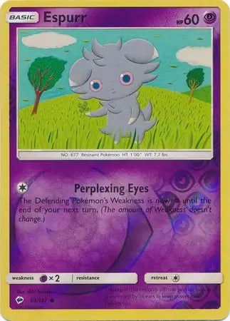 Espurr 59/147 (SM - Burning Shadows)  - Reverse Holofoil | Good Games Adelaide SA