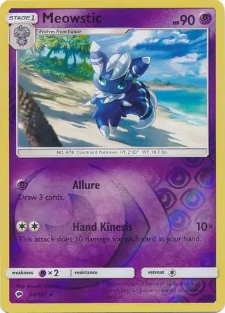 Meowstic 60/147 (SM - Burning Shadows)  - Reverse Holofoil | Good Games Adelaide SA