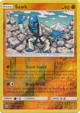 Sawk 72/147 (SM - Burning Shadows)  - Reverse Holofoil | Good Games Adelaide SA