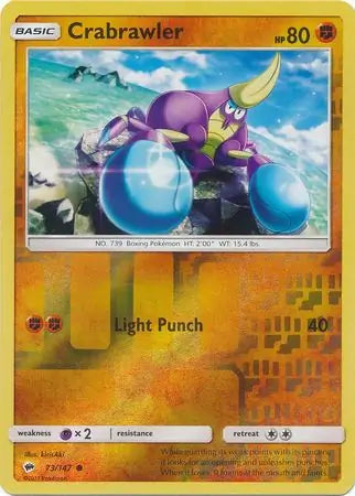 Crabrawler 73/147 (SM - Burning Shadows)  - Reverse Holofoil | Good Games Adelaide SA