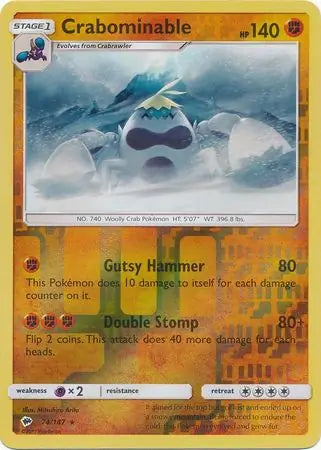 Crabominable 74/147 (SM - Burning Shadows)  - Reverse Holofoil | Good Games Adelaide SA