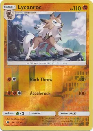 Lycanroc 76/147 (SM - Burning Shadows)  - Reverse Holofoil | Good Games Adelaide SA