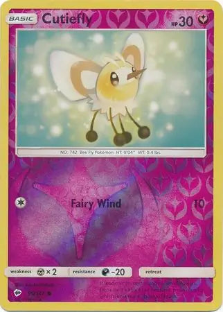 Cutiefly 95/147 (SM - Burning Shadows)  - Reverse Holofoil | Good Games Adelaide SA