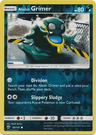 Alolan Grimer 83/147 (SM - Burning Shadows)  - Reverse Holofoil | Good Games Adelaide SA