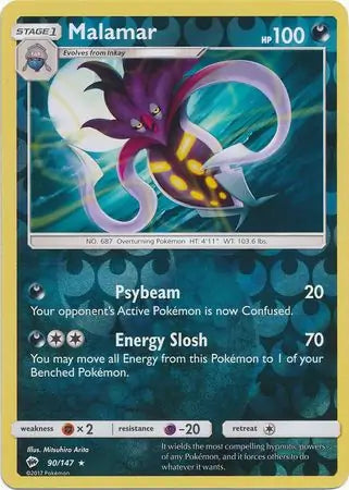 Malamar 90/147 (SM - Burning Shadows)  - Reverse Holofoil | Good Games Adelaide SA