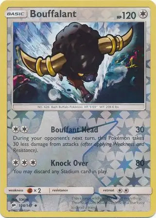 Bouffalant 108/147 (SM - Burning Shadows)  - Reverse Holofoil | Good Games Adelaide SA