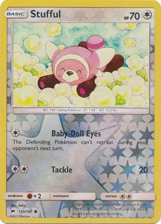 Stufful 110/147 (SM - Burning Shadows)  - Reverse Holofoil | Good Games Adelaide SA
