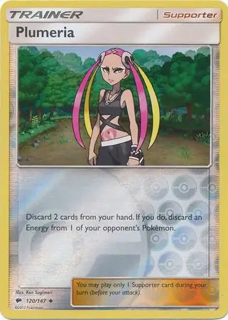 Plumeria 120/147 (SM - Burning Shadows)  - Reverse Holofoil | Good Games Adelaide SA