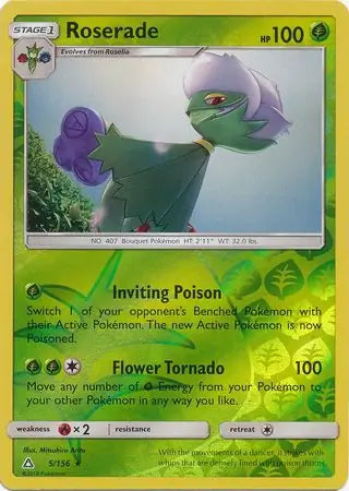 Roserade 5/156 (SM - Ultra Prism)  - Reverse Holofoil | Good Games Adelaide SA