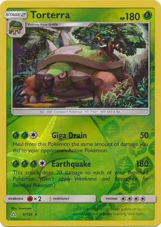 Torterra 9/156 (SM - Ultra Prism)  - Reverse Holofoil | Good Games Adelaide SA