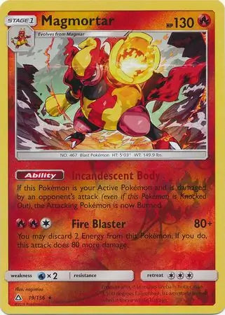 Magmortar 19/156 (SM - Ultra Prism)  - Reverse Holofoil | Good Games Adelaide SA