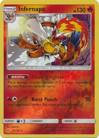 Infernape 23/156 (SM - Ultra Prism)  - Reverse Holofoil | Good Games Adelaide SA