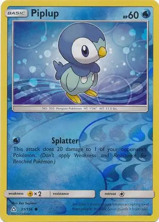 Piplup 31/156 (SM - Ultra Prism)  - Reverse Holofoil | Good Games Adelaide SA