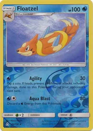 Floatzel 36/156 (SM - Ultra Prism)  - Reverse Holofoil | Good Games Adelaide SA