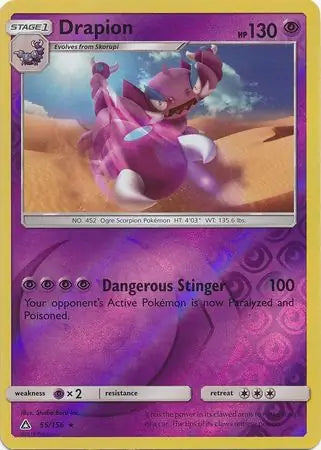 Drapion 55/156 (SM - Ultra Prism)  - Reverse Holofoil | Good Games Adelaide SA