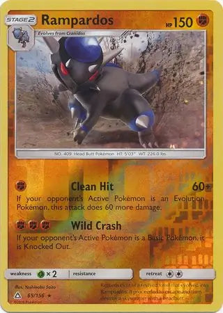 Rampardos 65/156 (SM - Ultra Prism)  - Reverse Holofoil | Good Games Adelaide SA