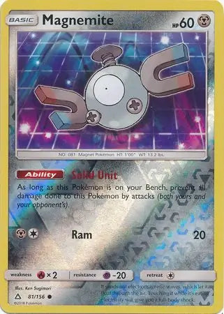 Magnemite 81/156 (SM - Ultra Prism)  - Reverse Holofoil | Good Games Adelaide SA