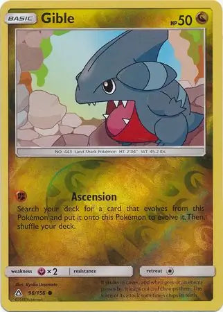 Gible 96/156 (SM - Ultra Prism)  - Reverse Holofoil | Good Games Adelaide SA