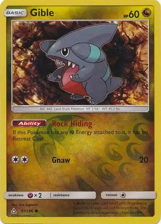Gible 97/156 (SM - Ultra Prism)  - Reverse Holofoil | Good Games Adelaide SA