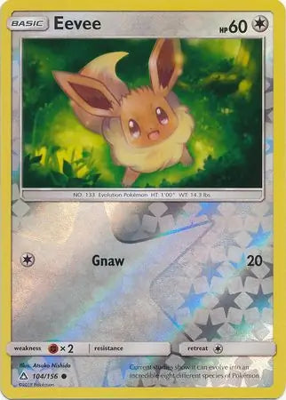 Eevee 104/156 (SM - Ultra Prism)  - Reverse Holofoil | Good Games Adelaide SA