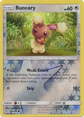Buneary 106/156 (SM - Ultra Prism)  - Reverse Holofoil | Good Games Adelaide SA