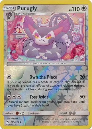 Purugly 109/156 (SM - Ultra Prism)  - Reverse Holofoil | Good Games Adelaide SA