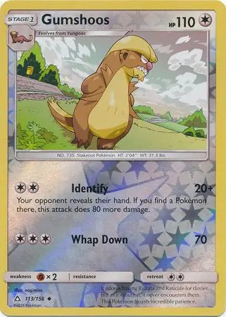 Gumshoos 113/156 (SM - Ultra Prism)  - Reverse Holofoil | Good Games Adelaide SA