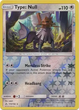 Type Null 115/156 (SM - Ultra Prism)  - Reverse Holofoil | Good Games Adelaide SA