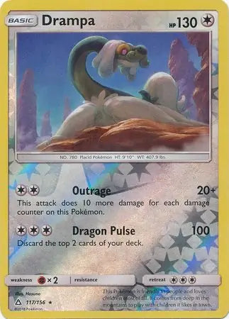 Drampa 117/156 (SM - Ultra Prism)  - Reverse Holofoil | Good Games Adelaide SA